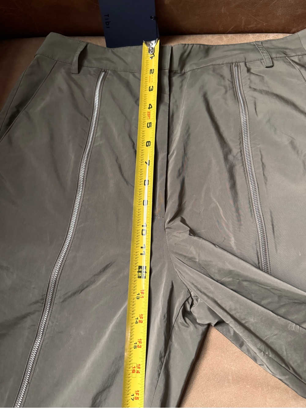 Tibi Zipper Trouser Dark Taupe 6S creative pragmatist modern office PDW NWT - Picture 13 of 17